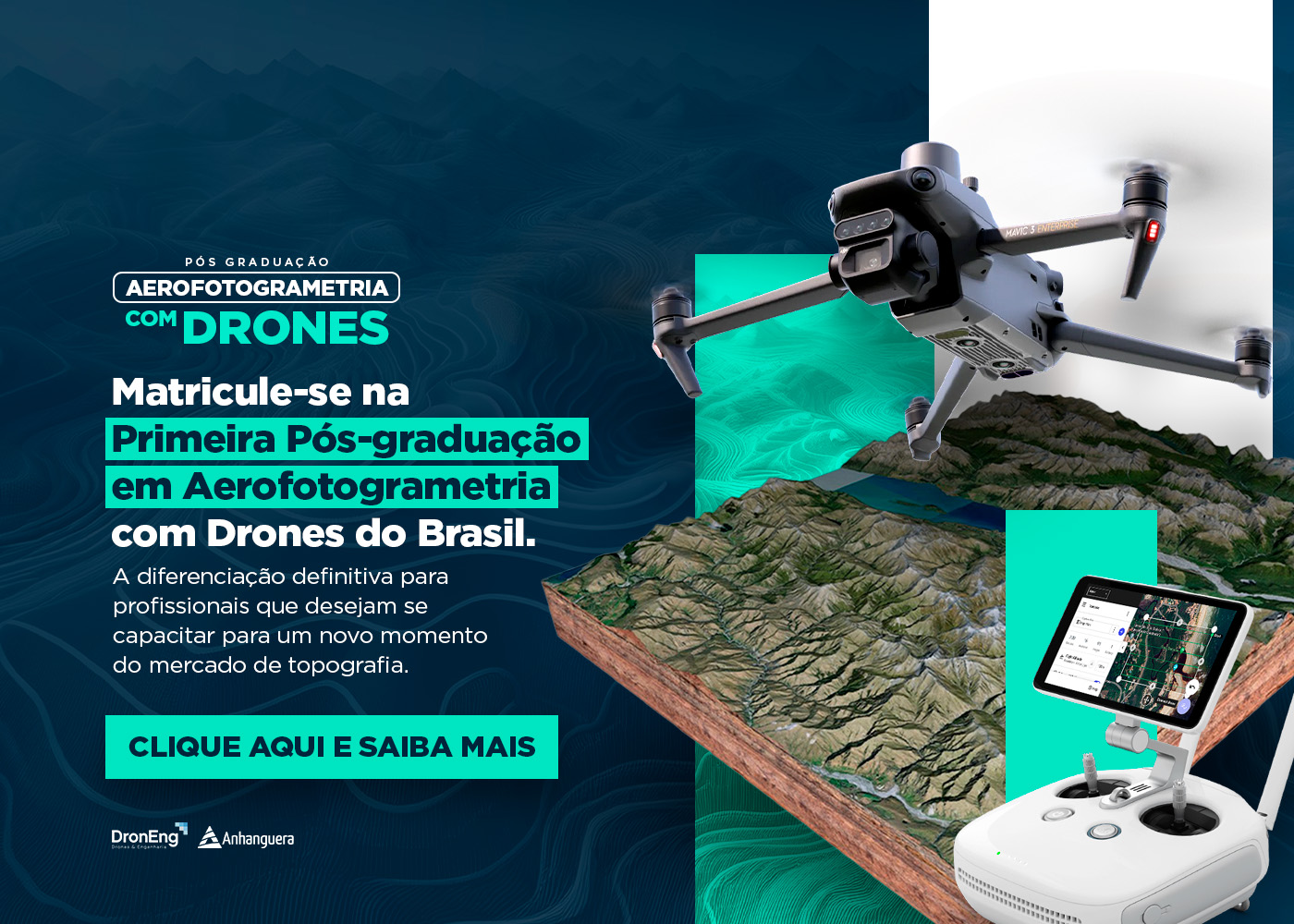 Pós-graduação em Aerofotogrametria com Drones